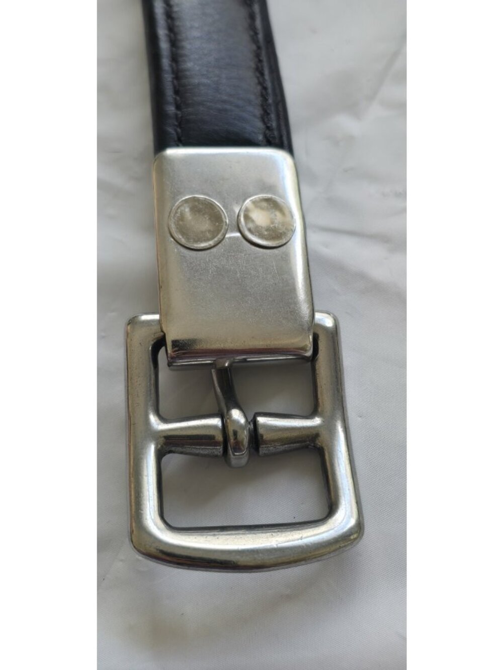 Black Oak Men's Black Dress Belt Solid Metal Buckle 54" Adjustable - Picture 6 of 9